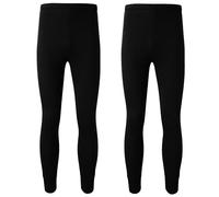 GA Communications New Mens Thermal Long Johns Underwear Warm Trouser Base Layer Bottom Pants S-XXL[Black,S]