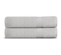 GA COMMUNICATIONS Premium Quality Jumbo Bath Sheet Set Of 2 100% Egyptian Cotton 450-GSM, Quick Dry Ultra Soft Highly Absorbent Extra Large Bathroom Sheet Towels For Hotel And Spa 90x180 CM Cream