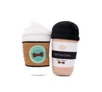 GA FE Puppuccino Plush Dog Toy, Coffee Cup Design, 2 Pack, Chewy and Squeaky