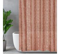 Ga-Geetopia EVA 3D Chocolate Pearl Cube Plastic Shower Curtain Liner - Premium Light Weight 72" x 72" Brown Bathroom Shower Showroom Curtain Liner with Rustproof Metal Gromments and Weighted Magnet