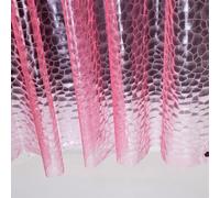 Ga-Geetopia EVA 3D Pink Water Cube Plastic Shower Curtain Liner - Premium Light Weight 72" x 72" Pink Bathroom Shower Showroom Curtain Liner with Rustproof Metal Gromments and Weighted Magnet