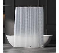 Ga-Geetopia EVA 3D Plastic Shower Curtain Liner Clear, 72x72 Inch 3.2G Lightweight Plastic Bathroom Shower Curtain with 3 Magnets for Shower Stall, Bathtubs, Waterproof, No Smell, Dots Design