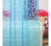 Ga-Geetopia EVA Blue Thin Shower Curtain Liner, Pebble Pattern 72x72 Inch Lightweight Plastic Bathroom Shower Showroom Inner Curtain with Rustproof Metal Grommets and Weighted Magnets(No Hooks)
