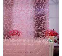 Ga-Geetopia EVA Pink Thin Shower Curtain Liner, Pebble Pattern 72x72 Inch Lightweight Plastic Bathroom Shower Showroom Inner Curtain with Rustproof Metal Grommets and Weighted Magnets(No Hooks)