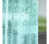 Ga-Geetopia EVA Teal Thin Shower Curtain Liner, Pebble Pattern 72x72 Inch Lightweight Plastic Bathroom Shower Showroom Inner Curtain with Rustproof Metal Grommets and Weighted Magnets(NO Hooks)
