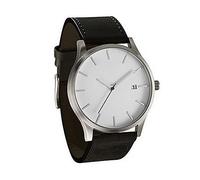 Ga1000 Fashion Leather Analog Quartz Round Wrist Business Men's Watch (D, One Size)