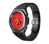 GA2100 Band Case Mod Kit, All Stainless Steel Strap Bezel Replacement Accessories Compatible with Men's Watches G-Shock GA-2100/GA-2110/GA-B2100 (Matte Black)