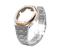 GA2100 Metal Mod Kit Compatible With Casio 2110 GMA-S2100 GM2100 Stainless Steel Case&WatchStrap Replacement Modification Accessories(Silver RG Set,GM-2100)