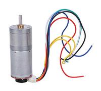 Ga25-370 Brush Dc Motor Geared Motor With Encoder Speed Measuring Code Plate For Motion Control And Automation Systems (Dc12V 60Rpm)