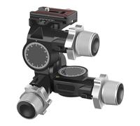 GA5 Geared Tripod Head With 360° Panoramic Plate Millimeter Micro Adjustment For DSLR Camera(Only geared head)