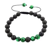 Ga700ske-7a Bracelet Colored Rough Stone Bracelet Weaving Men's and Women's Bracelets Pie Earrings (B, One Size)