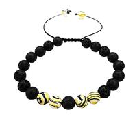 Ga700ske-7a Bracelet Colored Rough Stone Bracelet Weaving Men's and Women's Bracelets Pie Earrings (E, One Size)