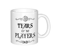 GAAGNMD Dungeons and Dragons Mug Tears of My Players Funny White 11 Ounce Ceramic Coffee Cup White.