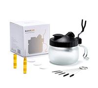 Gaahleri Airbrush Cleaning Kit, 5 Brushes, 1 Needle, 3 Filters, Holder & Pot, White, Plastic, Handheld