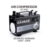 Gaahleri Airbrush Painting Kit with Compressor Air Tank 1L Dual Air Outlet System Advanced Air Brush Guide Manual Cake Decorating, Nail Tattoo Painting, Model Coloring Multi-Function