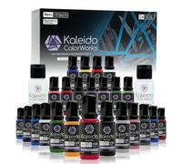 Gaahleri Kaleido Mecha 24-Color Set - Water-Based Acrylic Airbrush Paint, Pre-Thinned, High Gloss, Fast-Drying, with Thinner & Cleaner