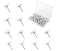 Gaaines 150 Pcs White Push Drawing Pins for Pinboard, Notice Board With Storage Box, Ideal for Office, Home, or Classroom Organization