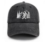 Gaakvrr Bigfoot Hats for Men Women, Funny Adjustable Embroidered Big Foot Sasquatch Baseball Cap, Wild Bigfoot Trucker Hat