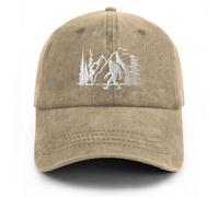 Gaakvrr Bigfoot Hats for Men Women, Funny Adjustable Embroidered Big Foot Sasquatch Baseball Cap, Wild Bigfoot Trucker Hat