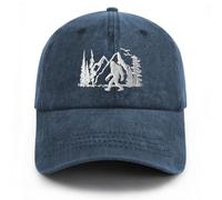 Gaakvrr Bigfoot Hats for Men Women, Funny Adjustable Embroidered Big Foot Sasquatch Baseball Cap, Wild Bigfoot Trucker Hat