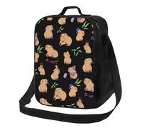 Gaakvrr Capybara Lunch Bag for Boys, Insulated Lunchboxg for Adult Teens Girls, Reusable Portable Lunch Box for Kids Capybara Gifts