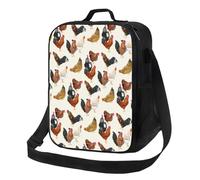 Gaakvrr Chicken Lunch Bag for Boys, Insulated Lunchboxg for Adult Teens Girls, Reusable Portable Lunch Box for Kids Chicken Gifts