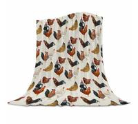 Gaakvrr Chicken Throw Blanket - Soft, Warm Bed Blanket & Throw for Living Room Decor - Chicken Lovers Gifts for Kids & Adults - 100x130cm(40x50 Inch)