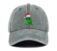 Gaakvrr Christmas Hats for Men Women, Funny Adjustable Embroidered Christmas Baseball Cap, Hat(Grey)