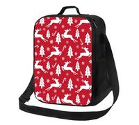 Gaakvrr Christmas Lunch Bag for Boys, Insulated Lunchboxg for Adult Teens Girls, Reusable Portable Lunch Box for Kids Christmas Gifts