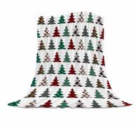 Gaakvrr Christmas Throw Blanket - Super Soft Flannel Fleece - Festive Holiday Decor, Christmas Tree Design 80x100cm
