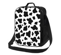 Gaakvrr Cow Print Lunch Bag for Boys, Insulated Lunchboxg for Adult Teens Girls, Reusable Portable Lunch Box for Kids Cow Print Gifts