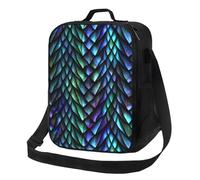 Gaakvrr Dragon Scale Lunch Bag for Boys, Insulated Lunchboxg for Adult Teens Girls, Reusable Portable Lunch Box for Kids Dragon Scale Gifts