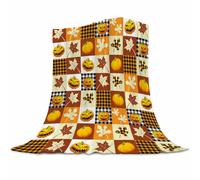 Gaakvrr Fall Blankets for Kids, Pumpkin Throw Blanket, Lightweight Flannel Cozy Plush for Adult Kids, Fall Bedroom Decor 150x200cm(60x80 Inch)