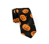Gaakvrr Halloween Tie for Men, Funny Men's Tie Holiday Season Party Gifts Pumpkins/Bats/Ghost Neckties for Halloween, Holiday Festival Ties for Men
