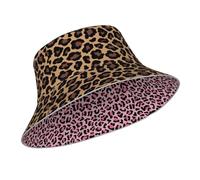 Gaakvrr Leopard Print Bucket Hat for Women Men, Reversible Classic Cheetah Print Sun Hat, Fashion Fisherman Hat for Summer Outdoor