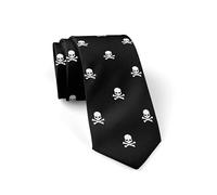 Gaakvrr Men's Funny Skull Necktie for Halloween & Party Season
