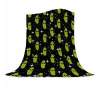Gaakvrr Pickle Blanket, Funny Pickle Gifts for Kids, Large Flannel Blanket, 150x200cm (60x80 Inch)