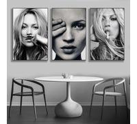 GAAXMG 3Pcs Model Kate Moss Poster Wall Art Vintage Poster Canvas Posters Room Decorative Aesthetic Print Decor/Unframed (15inchesx23inches(40 * 60cm))