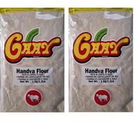 Gaay Handva Flour 1kg - Traditional Gujarati Handvo Mix Flour | Multi Grain Blend for Savoury Cake | Ready to Prepare Handva Batter | Vegetarian (Pack of 2)