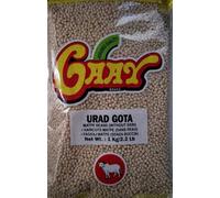 Gaay Urad Gota 1kg - Whole Black Gram (Whole Urad Dal) | Indian Lentils for Dosa, Idli, Dal & Curries | Vegetarian Pantry Staple (Pack of 1)