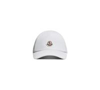 Gabardine Baseball Cap with Logo Patch - unisex - Moncler - Hats & Caps - White - 2XS - Accessories 2XS