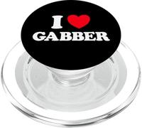 Gabba Heart Funny Hardcore Favorite Music Dutch Techno Fan PopSockets PopGrip for MagSafe