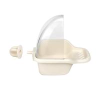 Gabbia da bagno per uccelli, vasca da bagno per uccelli per parrocchetto in gabbia, box doccia da bagno lovebird - Cubo da bagno per uccelli da appendere, transparent, vasca da bagno per uccelli, box