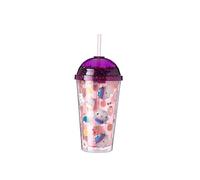 Gabby’s Dollhouse 3D Soda Cup 450ml with Dome Lid & Straw - Dual-Layer Kids Tumbler Featuring Gabby, Pandy Paws & Cakey Cat - BPA-Free Drink Cup for Water & Smoothies