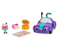 Gabby's Dollhouse , Carlita Toy Car with Pandy Paws Collectible Figure and 2 Accessories, Kids Toys for Ages 3 and up