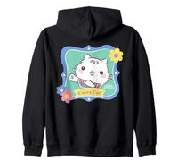 Gabby’s Dollhouse Cakey Cat Floral Portrait Zip Hoodie
