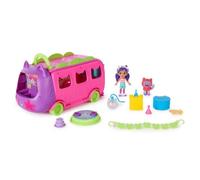 Gabby’s Dollhouse Celebration Party Bus, Transforming Playset & Figures | Transforming Vehicle, Gabby & DJ Catnip Figures, Spinning Disco Ball, Karaoke Stage, Fun, Kids Toys for Girls & Boys Ages 3+