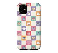 Gabby’s Dollhouse Checkerboard Faces All Over Print Case for iPhone 11