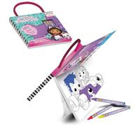 Gabby’s Dollhouse Colourful Cats Carry Along Colouring Pad, Official Kids Gift