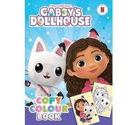 Gabby’s Dollhouse Copy Colouring Book - A4 Kids Colouring Activity Book with 24 Pages, Guided Colour Copy Pictures, Children’s Creative Learning Colouring Pad for Toddlers & Kids